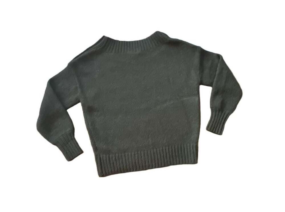 Veronica Beard Black Alpaca Merino Wool Embellished Button Sweater Size S - Picture 9 of 13